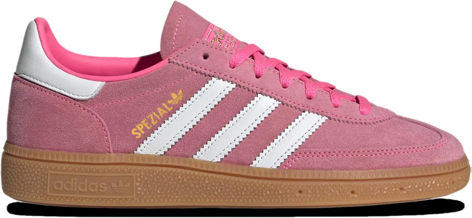 adidas Handball Spezial WMNS Shoes, Light Brown/Pink/Gum, Size 6