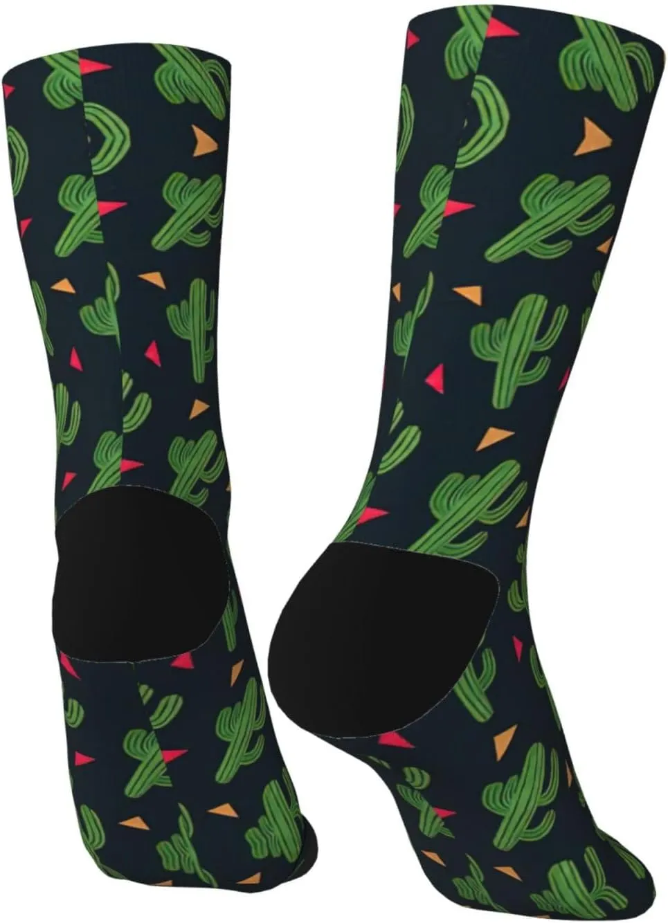 Adult Socks, Cactus Art Print Winter Warm Wool Socks for Women, Soft Cozy Socks, Knit Boots Socks for Men