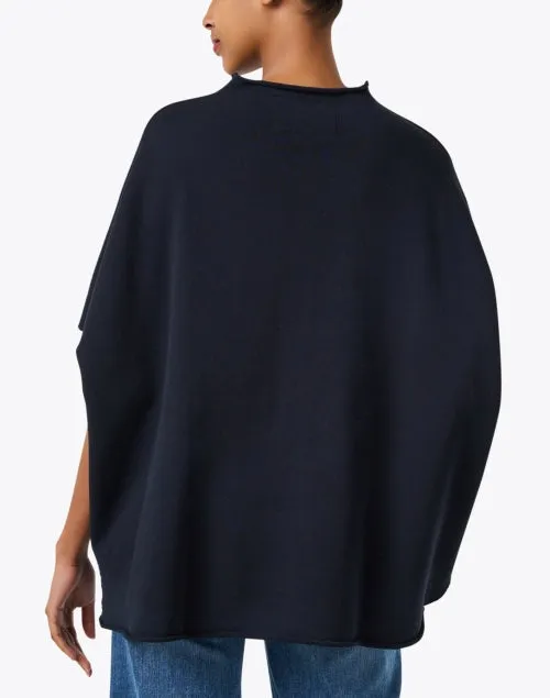 Audrey Navy Cotton Top