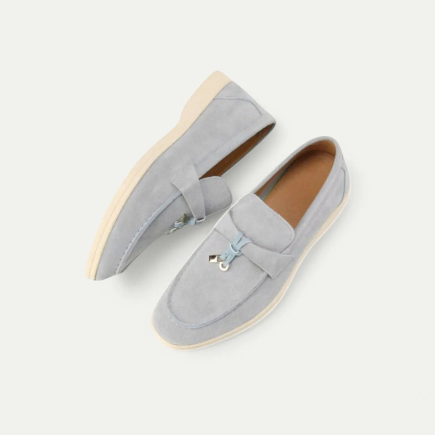 Azirado | Women's Suede Loafers – Soft Elegance, Timeless Ease