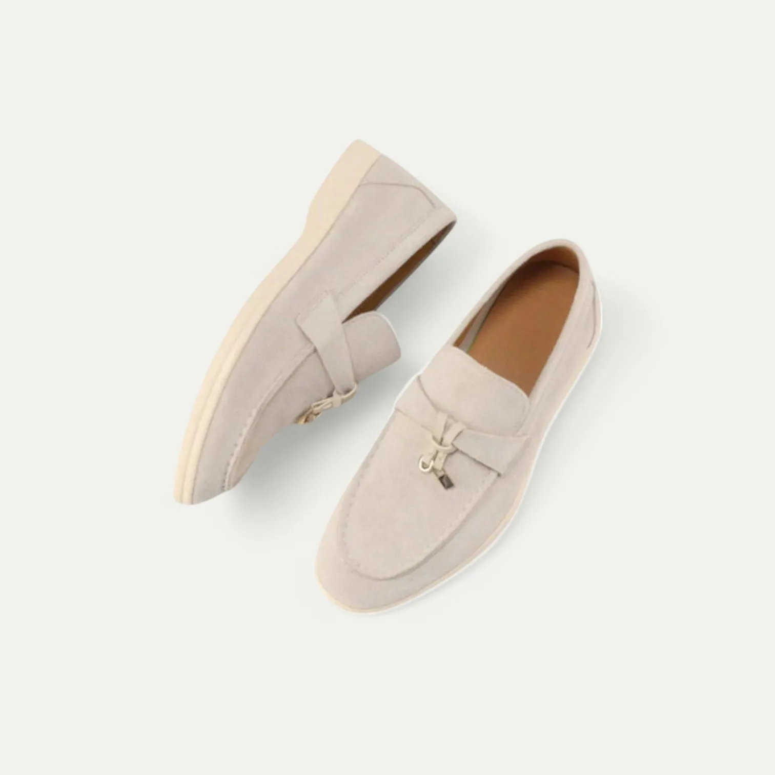 Azirado | Women's Suede Loafers – Soft Elegance, Timeless Ease