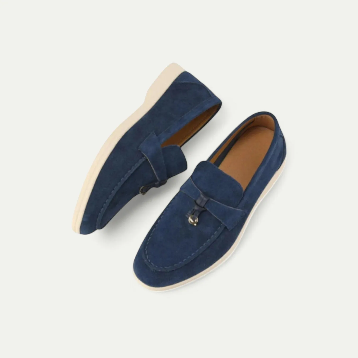 Azirado | Women's Suede Loafers – Soft Elegance, Timeless Ease