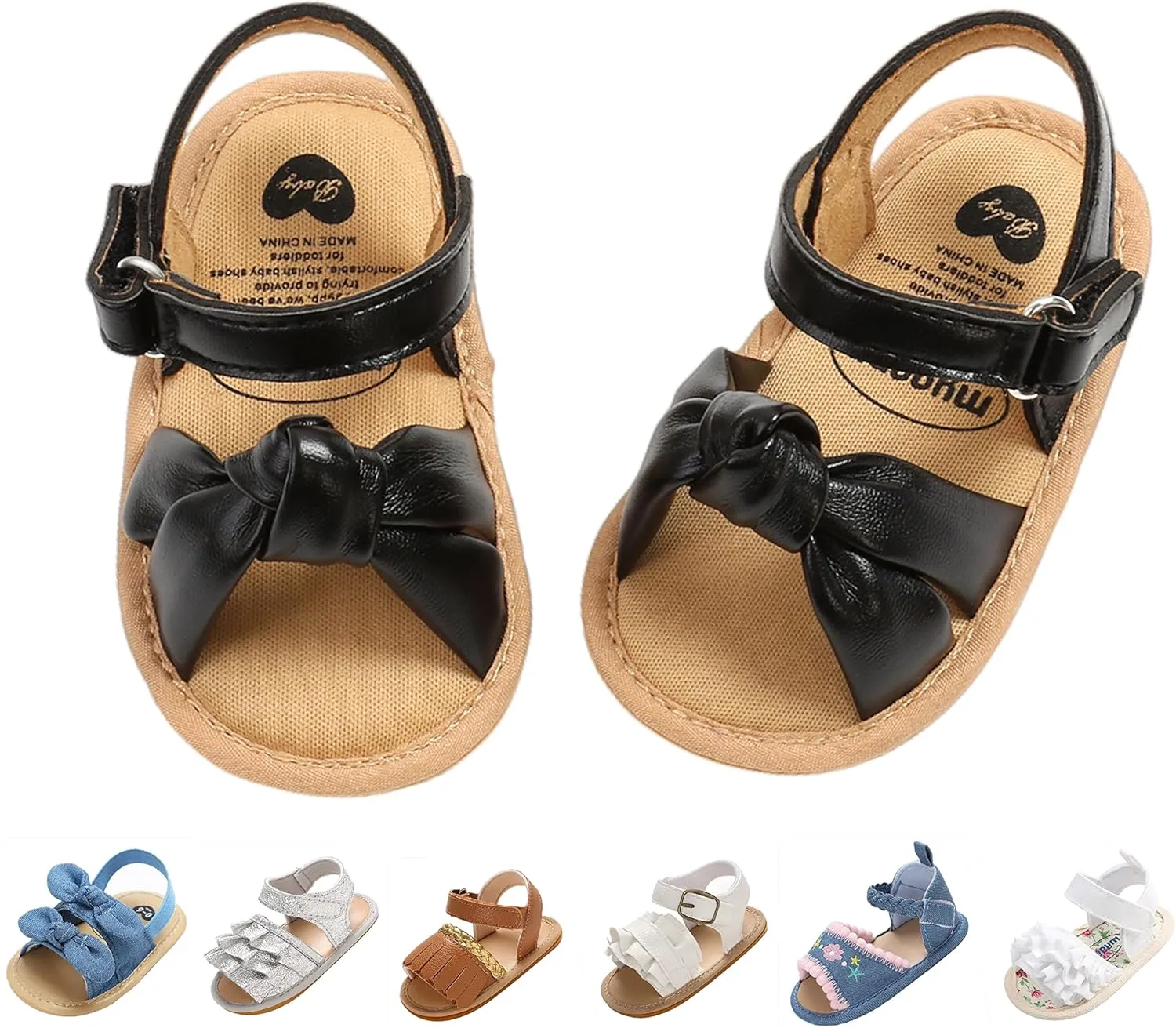 Baby Girls Sandals Summer Shoes Outdoor First Walker Toddler Girls Shoes for Summer