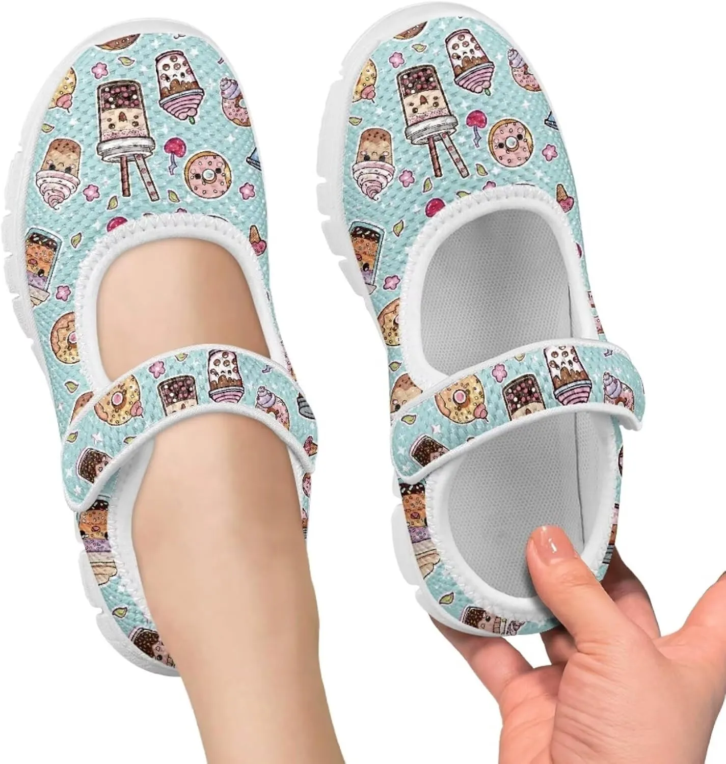 BIGCARJOB Kids Mary Janes Shoes for Toddle Girls Cute Flats Dress Shoes School Uniform Shoes for Little Girls 11-4