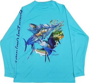 Bimini Bay Outfitters LTD Hook M' Men's Long Sleeve Fishing Shirt