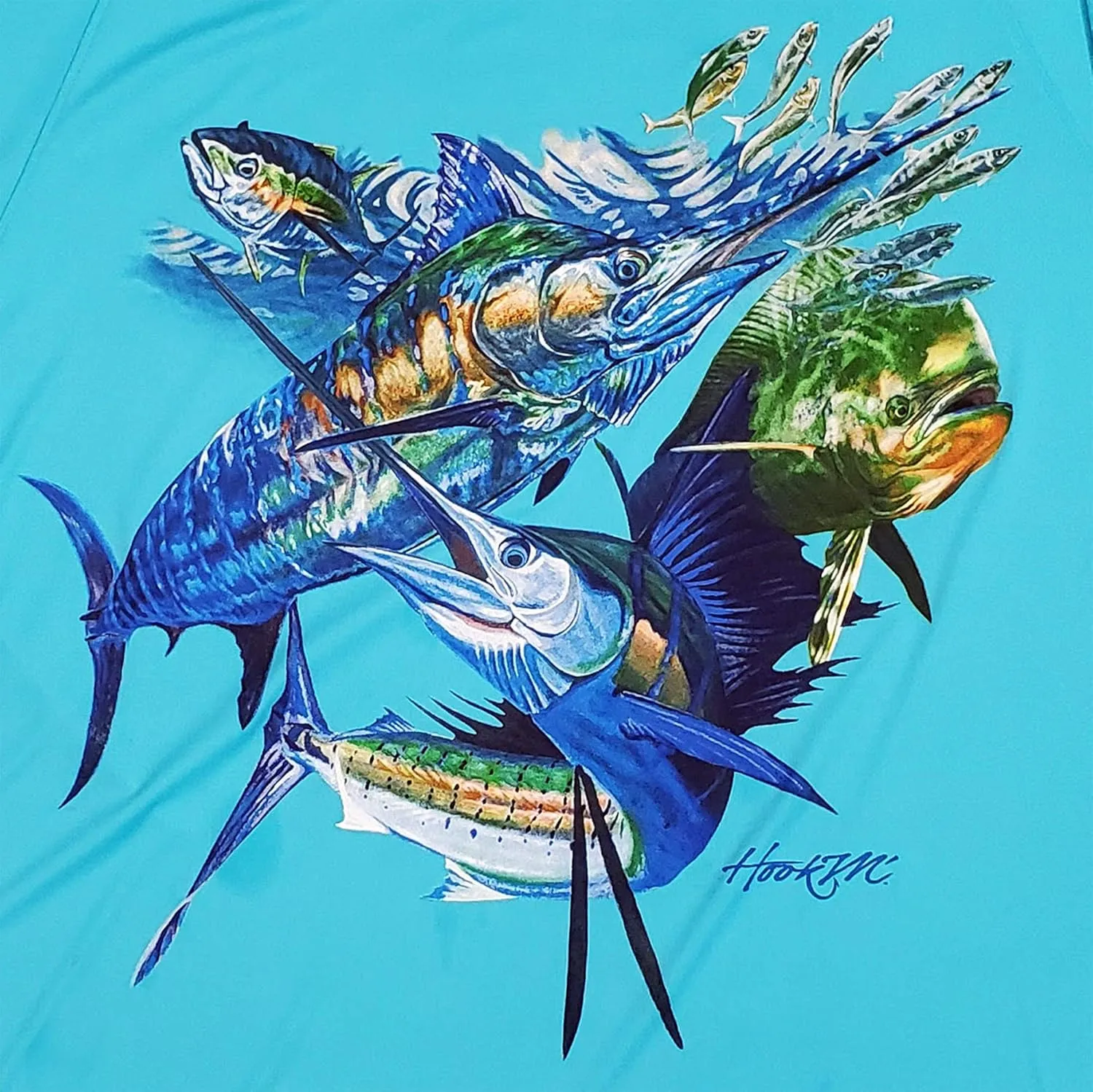 Bimini Bay Outfitters LTD Hook M' Men's Long Sleeve Fishing Shirt