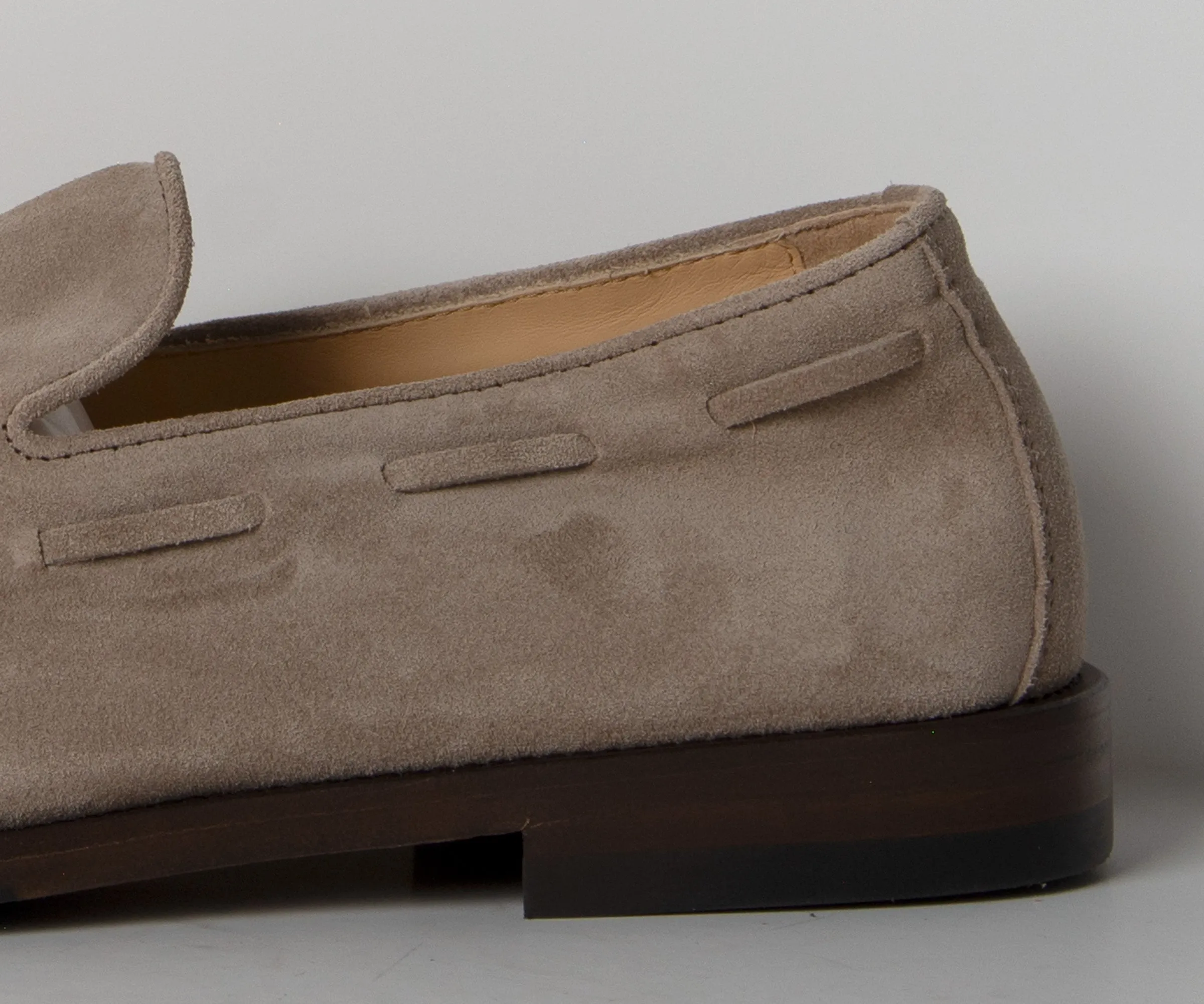BRUNELLO CUCINELLI Suede Tassel Loafers Brown