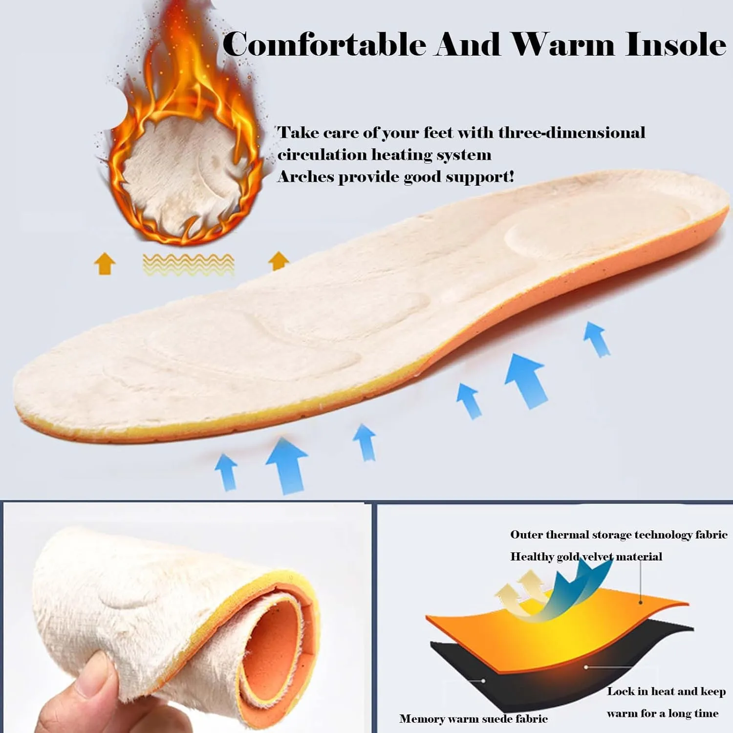 bumuam Diabetic Shoes for Elderly Men,Comfy Warm Plush House Shoes, High-top Wide Width Adjustable Closures Boots for Elderly Arthritis Edema Men 6.5/Women 7
