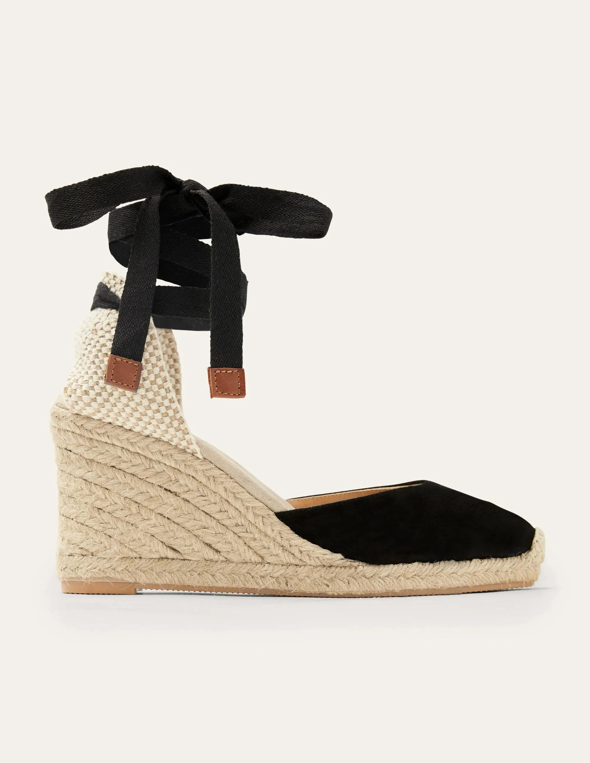 Cassie Espadrilles mit hohem Keilabsatz-Schwarz