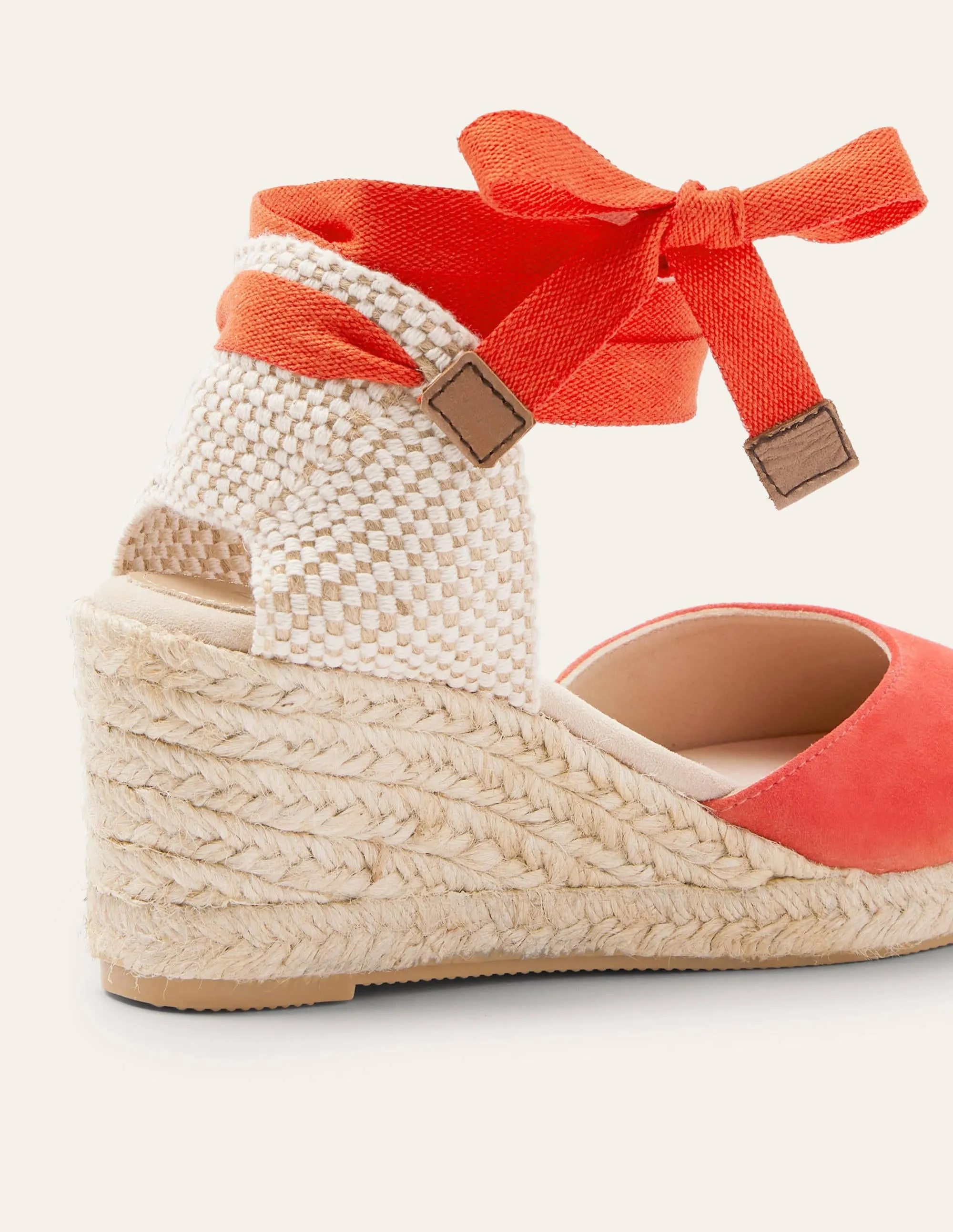 Cassie Espadrilles mit Keilabsatz-Kirschrot