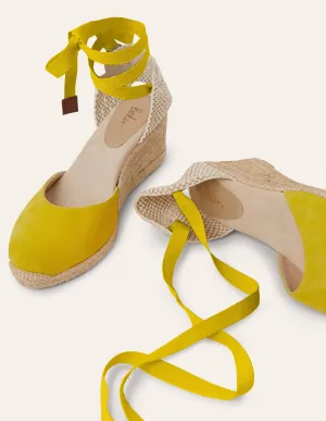 Cassie Espadrilles mit Keilabsatz-Schwefelgelb