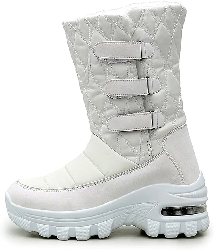 CERYTHRINA Womens Snow Boots Fur Lining Bootie Warm Ankle Booties Outdoor Thickening Winter Shoes