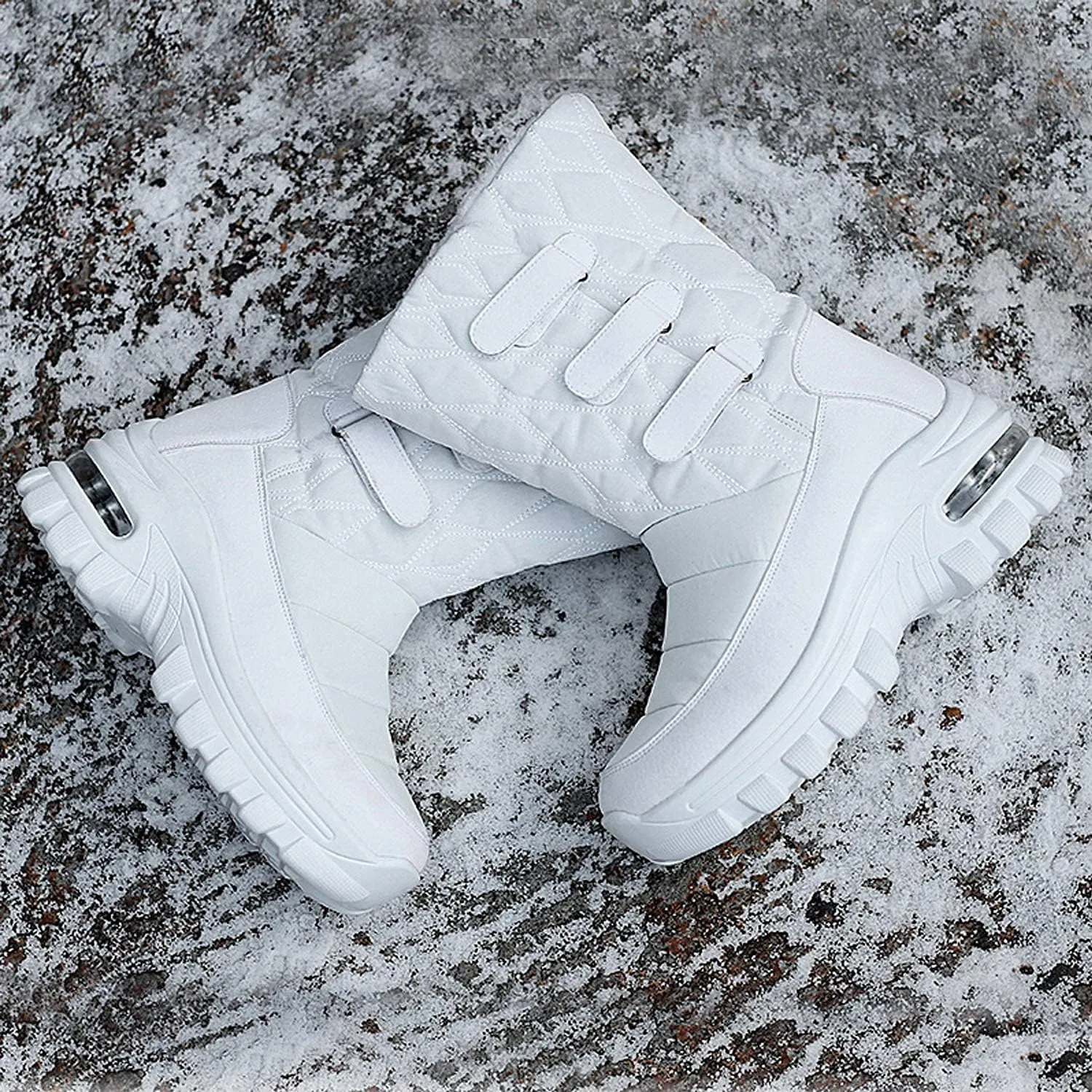 CERYTHRINA Womens Snow Boots Fur Lining Bootie Warm Ankle Booties Outdoor Thickening Winter Shoes