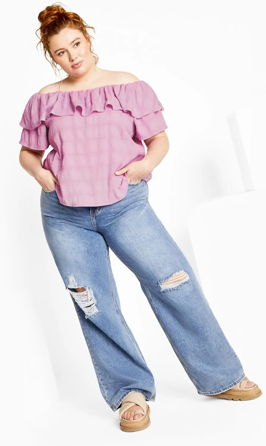 City Chic Christy Off Shoulder Top