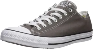 Converse Unisex Chuck Taylor All Star Ox Low Top Classic Charcoal Sneakers - 9.5 B(M) US Women / 7.5 D(M) US Men
