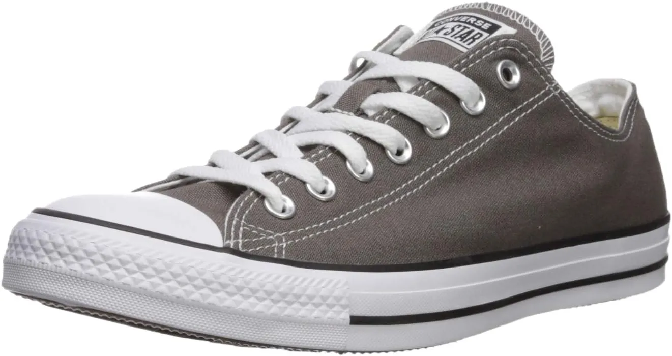 Converse Unisex Chuck Taylor All Star Ox Low Top Classic Charcoal Sneakers - 9.5 B(M) US Women / 7.5 D(M) US Men