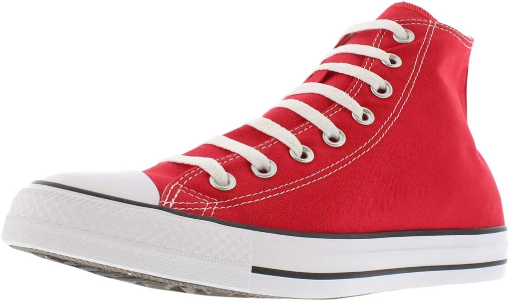 Converse Unisex Chuck Taylor Classic High Top Canvas Sneakers (6.5 Women/4.5 Men, Red)