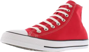 Converse Unisex Chuck Taylor Classic High Top Canvas Sneakers (6.5 Women/4.5 Men, Red)