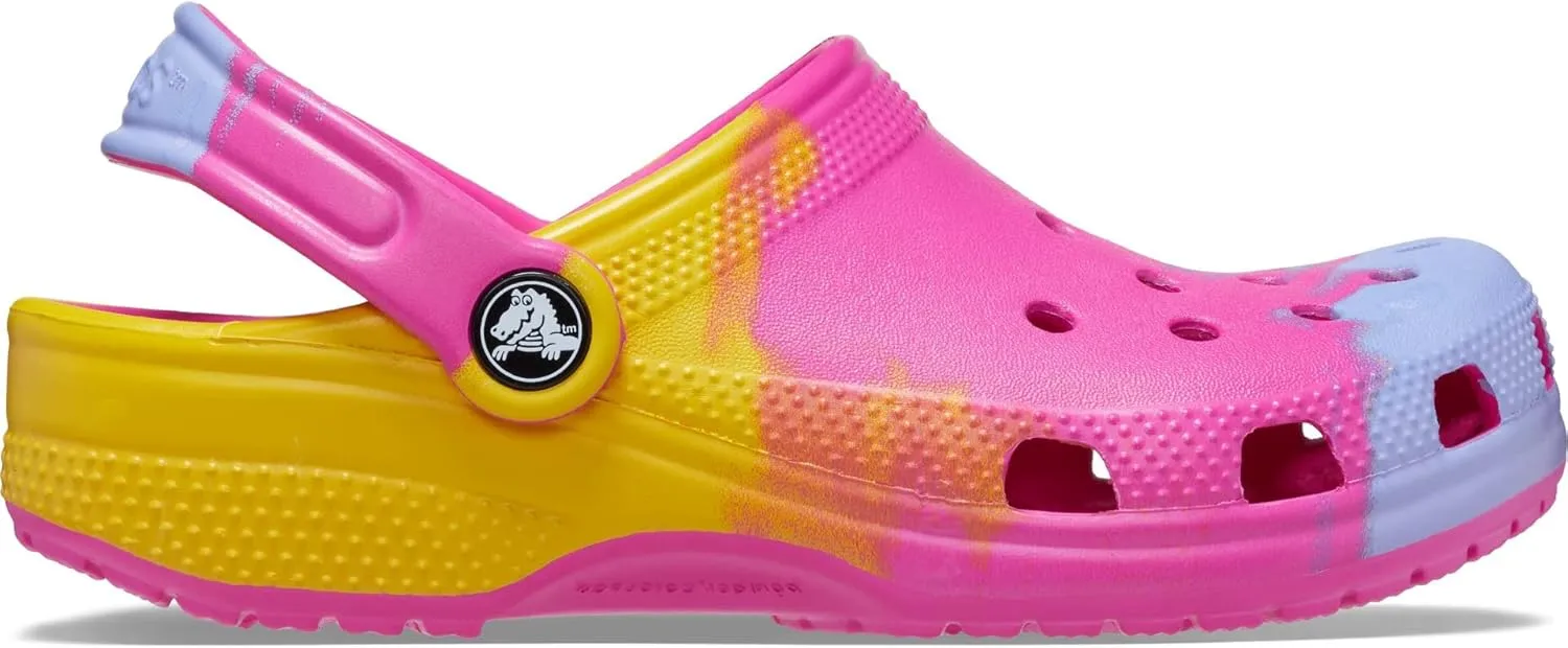 Crocs Kids' Classic Marbled Tie-Dye Clog