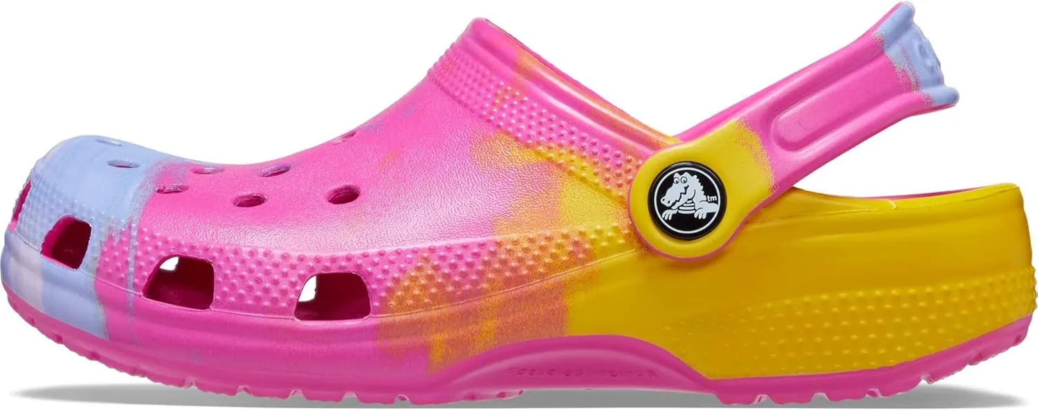 Crocs Kids' Classic Marbled Tie-Dye Clog