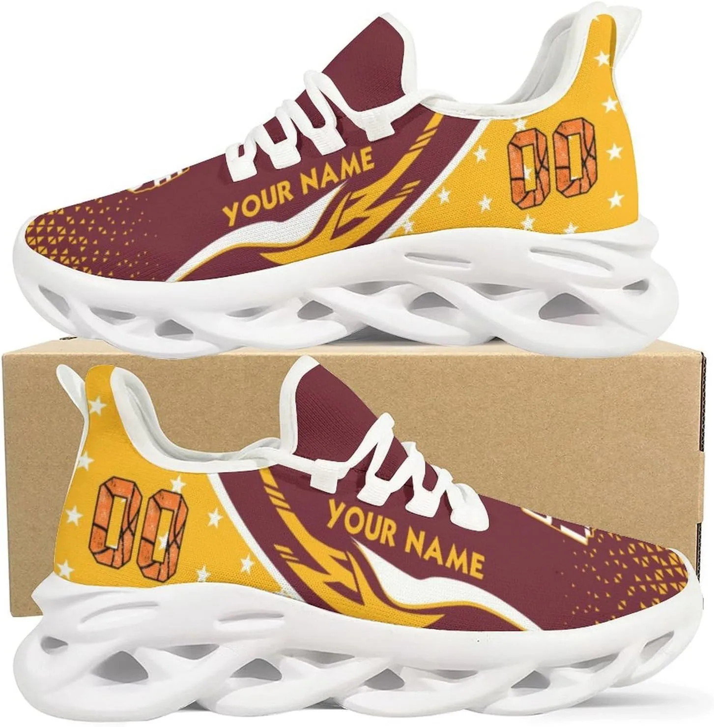 Custom Basketball Sneakers City Sports Slip-on Shoes Personalized Name Number Gifts for Basketball Fans Men Women