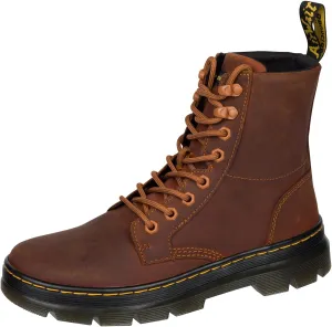 Dr. Martens unisex adult Lace Fashion Boot, Warm Tan, 10 Women 9 Men US
