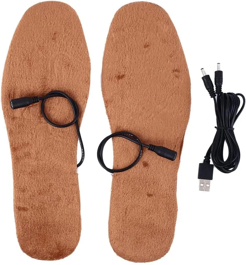Electric Heating Insoles Winter Keep Warm Foot Shoes Heated for Shoes Boots Heater Warm Foot Pads(Women Size 36-41)