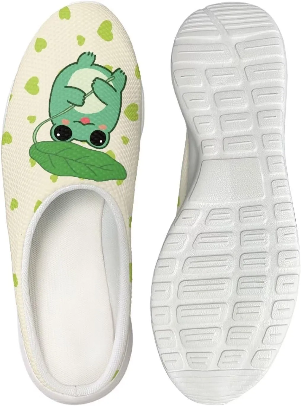 Garden Slip On Shoes for Women Mesh Garden Clogs Rubber Garden Loafers Outdoor Garden Sandals