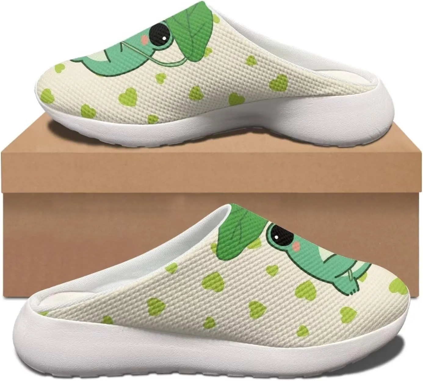 Garden Slip On Shoes for Women Mesh Garden Clogs Rubber Garden Loafers Outdoor Garden Sandals