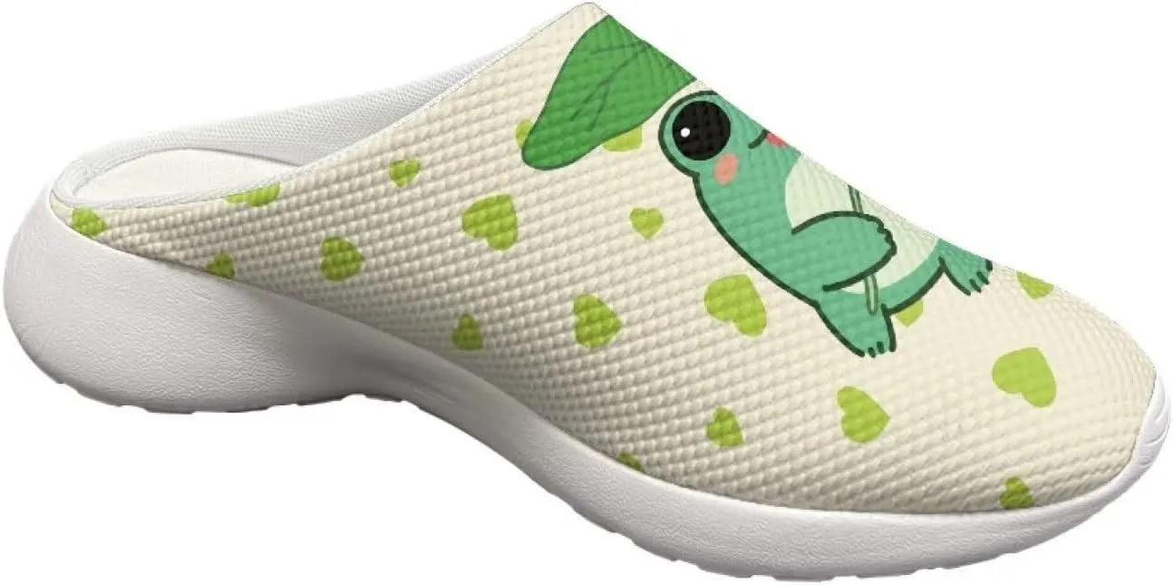 Garden Slip On Shoes for Women Mesh Garden Clogs Rubber Garden Loafers Outdoor Garden Sandals