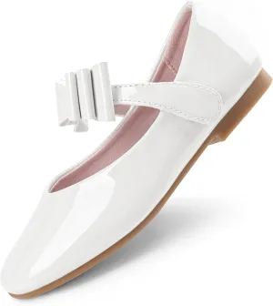 Girls Dress Shoes Square Toe Slingback Flats Adjustable Buckle Strap Mary Jane Shoes for Girls for Wedding,Party,Birthday
