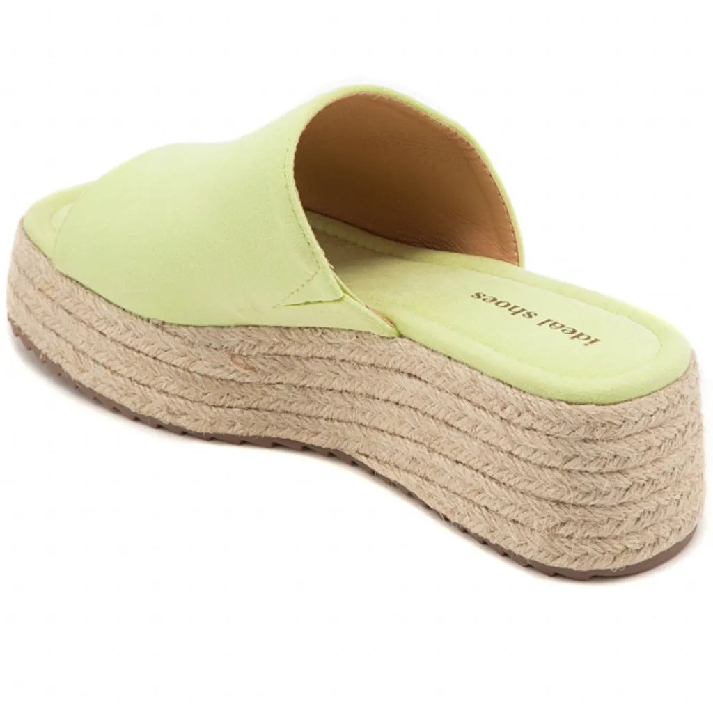 Hailey plateau sandaler 5937 - lemon