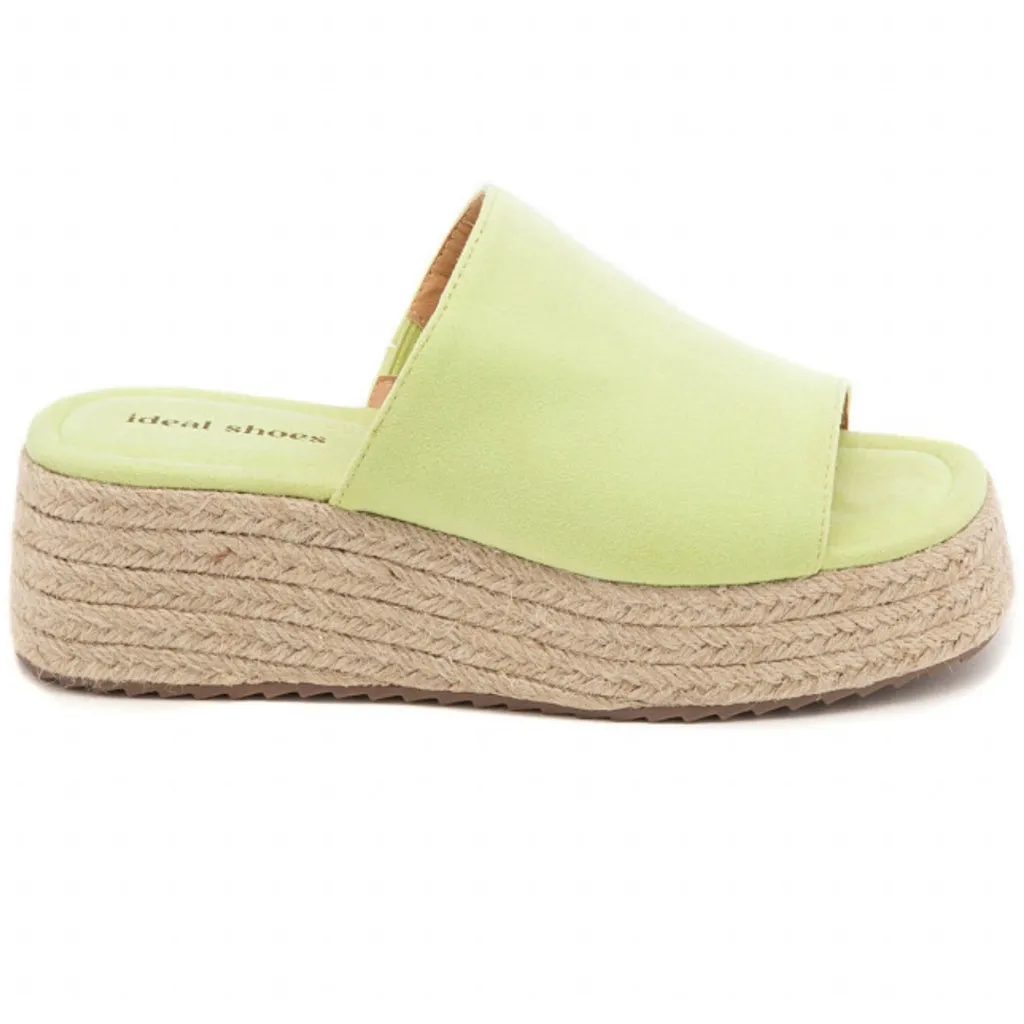 Hailey plateau sandaler 5937 - lemon