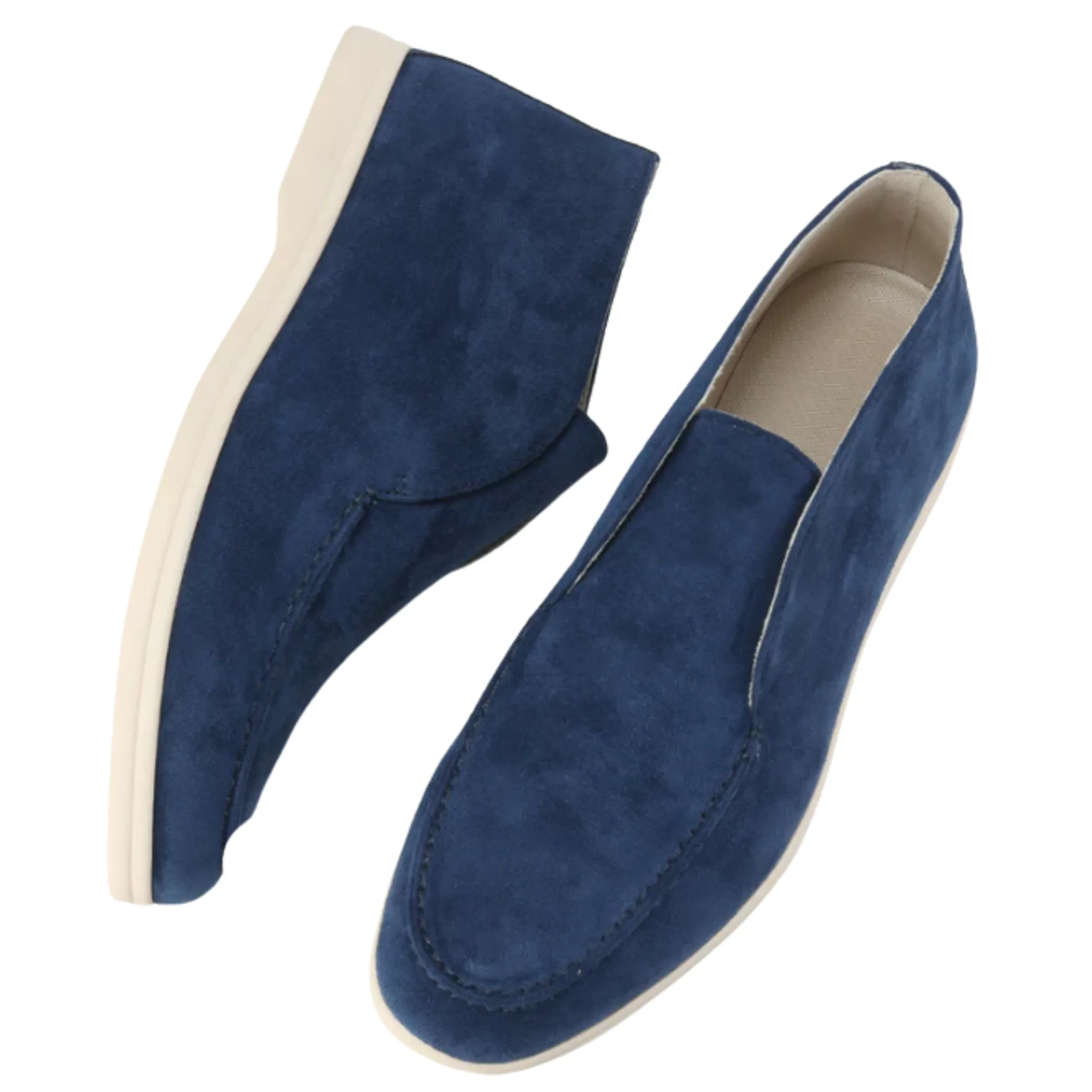 High Suede Loafers