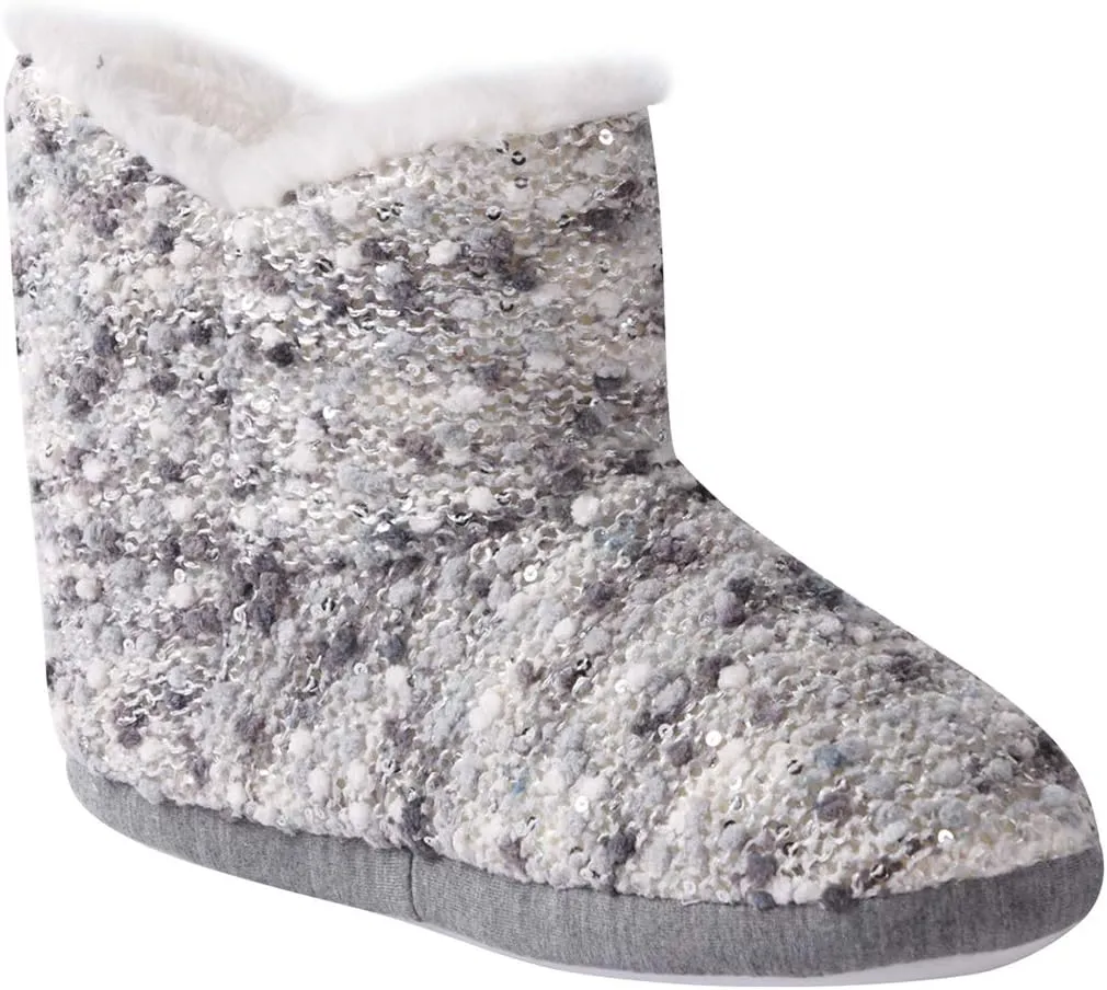 Home Slipper Bootie Slippers Women's Woolen Yarn Plush Lining Fuzzy Warm Indoor Ankle Boots