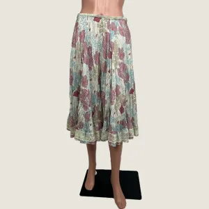 iModa Silk Floral Midi Skirt Small