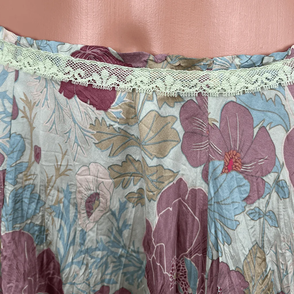 iModa Silk Floral Midi Skirt Small