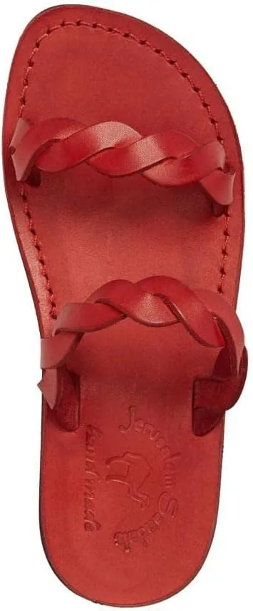 Joanna - Leather Braided Strap Sandal - Womens Sandals