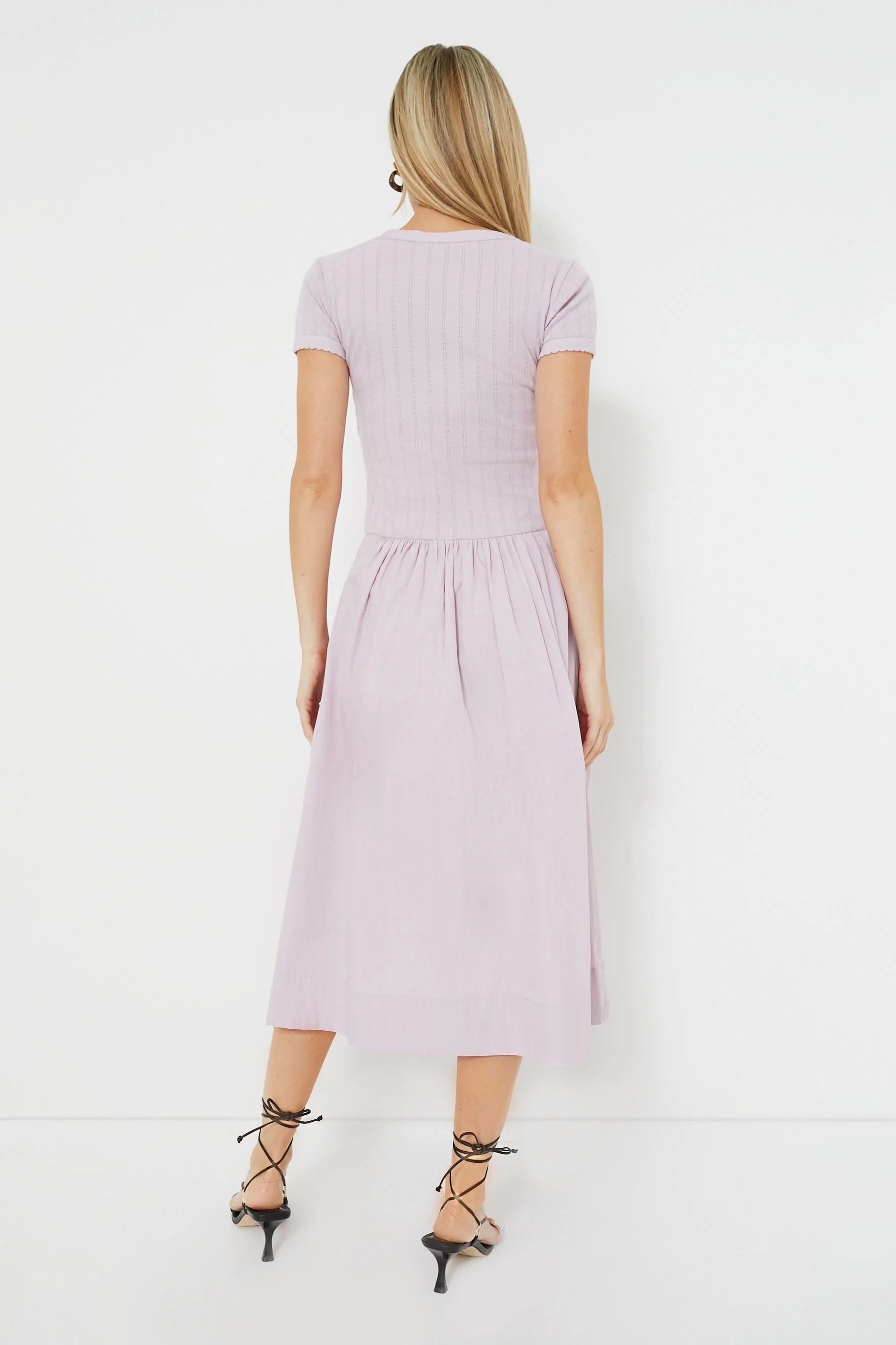 Lilac Salome Button Down Dress
