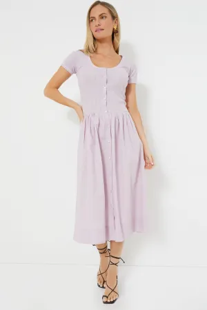 Lilac Salome Button Down Dress