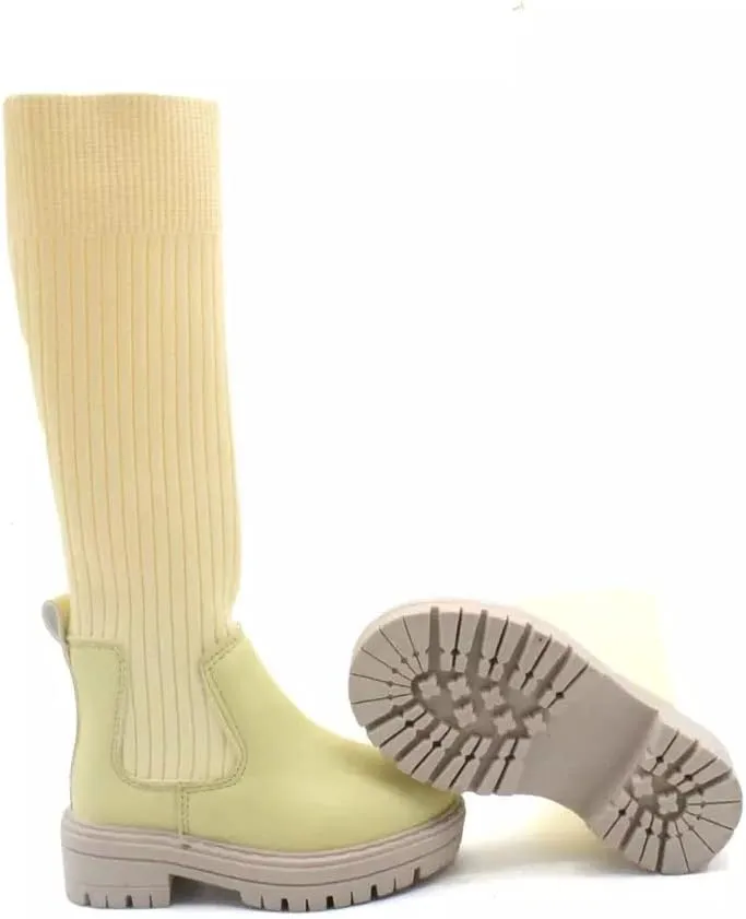 Logo Custom Girls Knee High Sock Boots