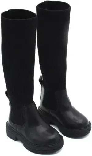 Logo Custom Girls Knee High Sock Boots