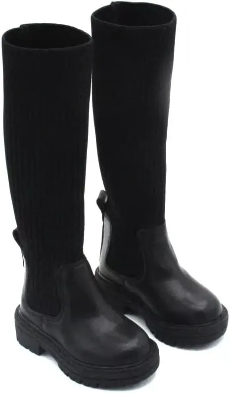 Logo Custom Girls Knee High Sock Boots