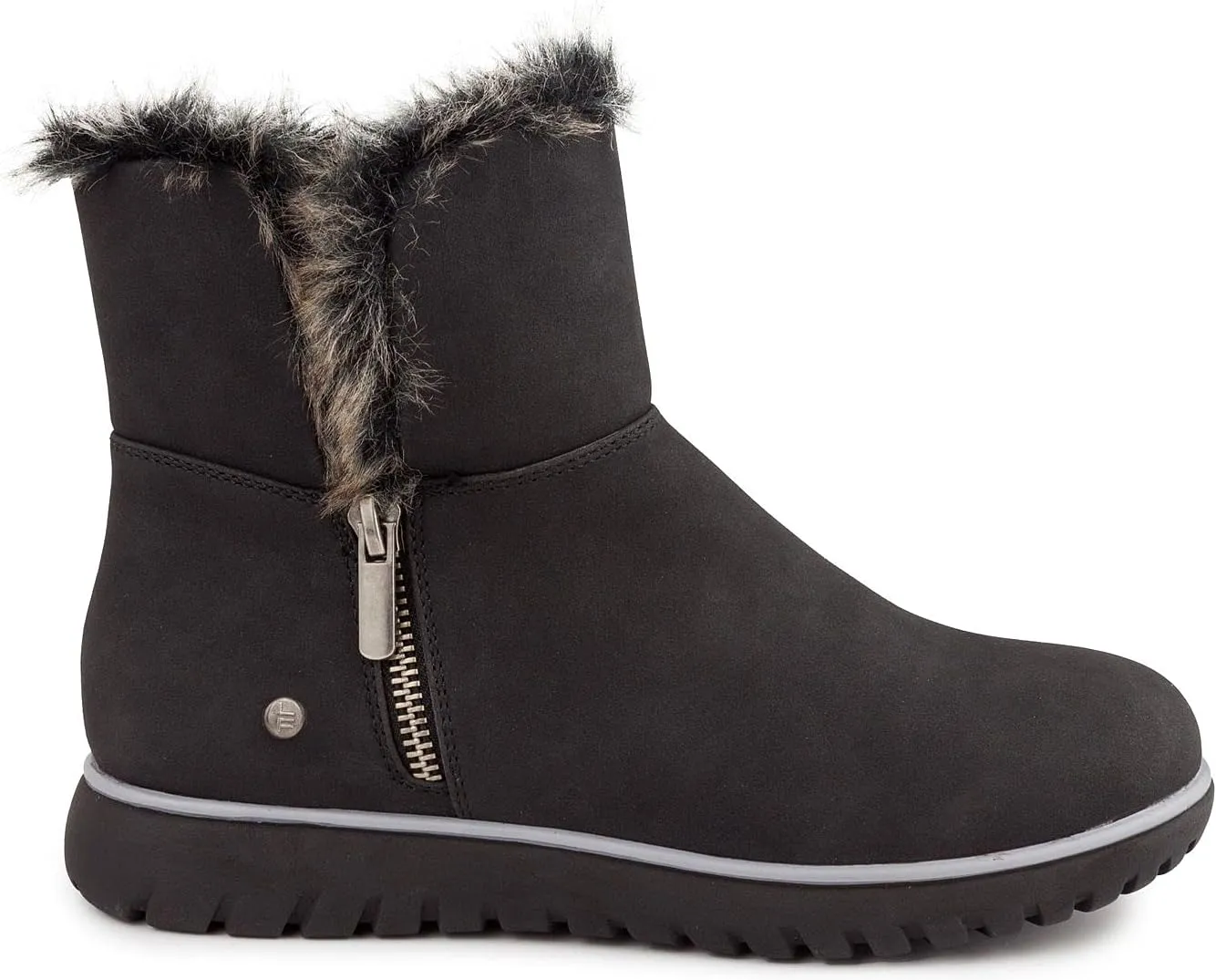 LONDON FOG Women's Wendyl Zip Up Winter Boots Warm Winter Booties