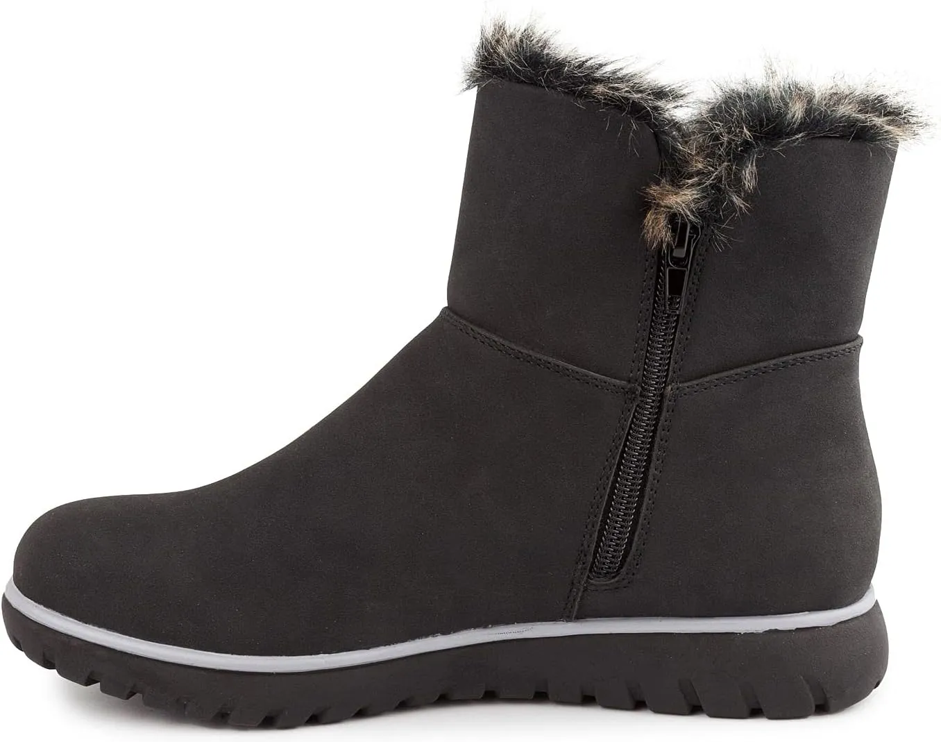 LONDON FOG Women's Wendyl Zip Up Winter Boots Warm Winter Booties