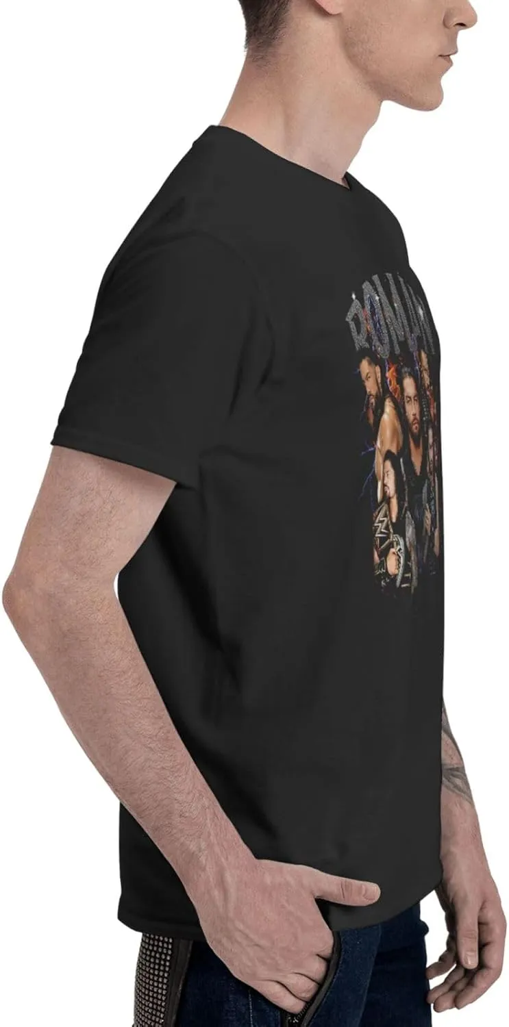 Man Short Sleeve Cotton Comfortable T-Shirts Crew Neck Tops Funny Fashion Graphic Tee Classic Clothing Tshirts