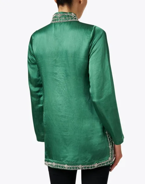 Marilyn Green Embroidered Tunic Top