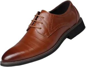 Men Oxfords Shoes Men's Comfort Orthopedic Dress Shoes British Shoes Handmade Comfortable Formal Dress Mens Flats Lace-Up Bullock Business Shoes