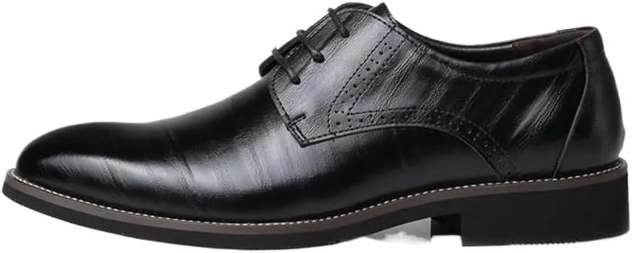 Men Oxfords Shoes Men's Comfort Orthopedic Dress Shoes British Shoes Handmade Comfortable Formal Dress Mens Flats Lace-Up Bullock Business Shoes