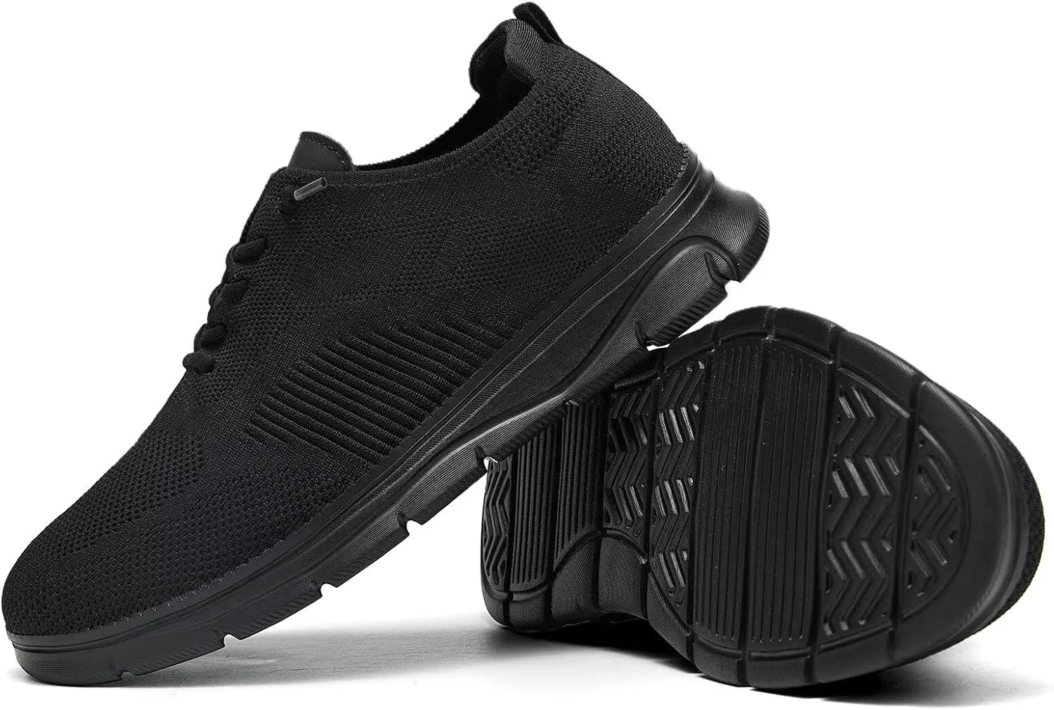 Men's Casual Dress Oxfords Shoes Breathable Knit Leisure Classic Business Fashion Sneakers Lightweight Comfortable Work Soft Sole Walking Shoes